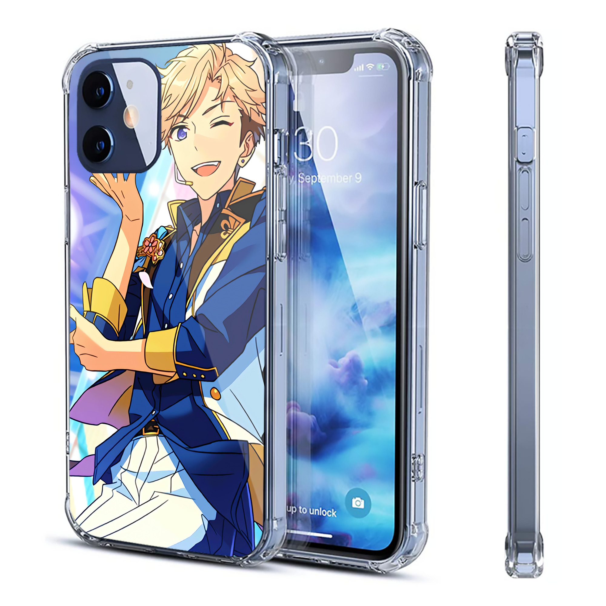 （画像用） あんさんぶるスターズ! Ensemble Stars 【iPhone 12シリーズ対応】透明スマホケース（クリアソフトケース）